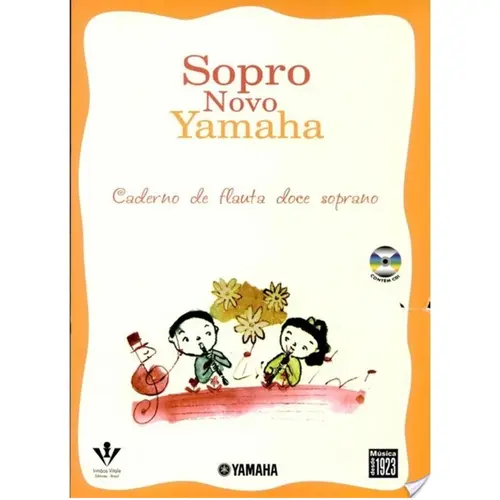 Caderno de Flauta Doce Soprano - Sopro Novo Yamaha