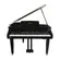 Piano de Cauda Preto TOKAI de 88 Teclas - TP-350C