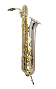 Saxofone Baritono Niquelado com Chaves Laqueadas TOKAI - TSB-200NL