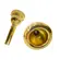 Bocal Para Trombone 12C Calibre Fino Dourado - Free Sax