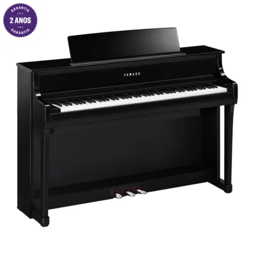 Clavinova Piano Digital YAMAHA - CLP-875PE - Cor Preto Alto Brilho