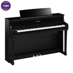 Clavinova Piano Digital YAMAHA - CLP-875PE - Cor Preto Alto Brilho