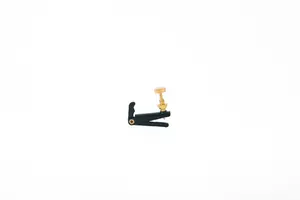 Kit com 4 Micro Afinador Preto/Dourado Para Violino