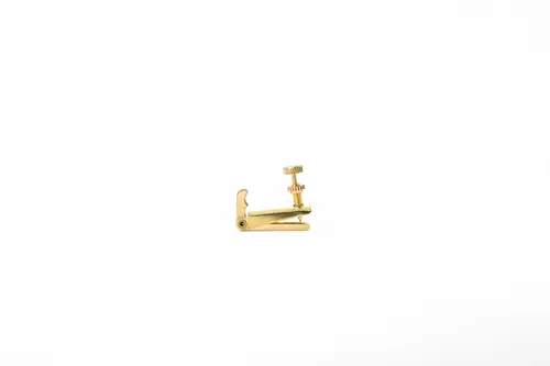 Kit com 4 Micro Afinador Dourado Para Violino