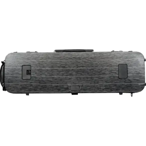 Estojo Retangular de FIBRA para Violino 4/4 - Preto Rajado