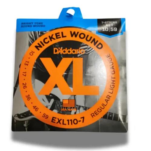 Encordoamento para Guitarra 7C D´ADDARIO XL 010-059 EXL110-7