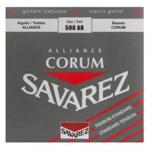 Encordoamento para Violão Nylon SAVAREZ 500AR Tensão Média
