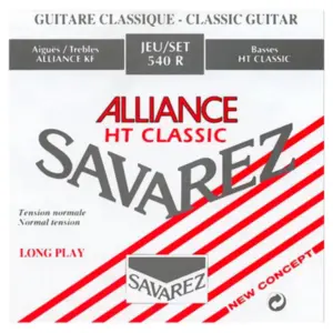 Encordoamento para Violão Nylon SAVAREZ 540R Tensão Média