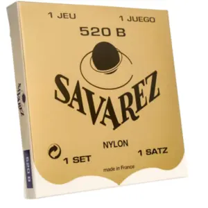 Encordoamento para Violão Nylon SAVAREZ 520B Tensão Leve
