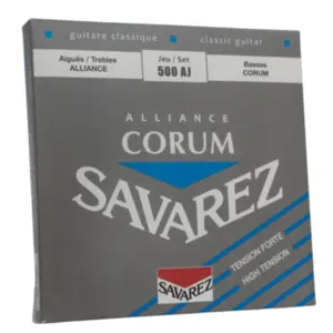 Encordoamento para Violão Nylon SAVAREZ 500AJ Tensão Alta