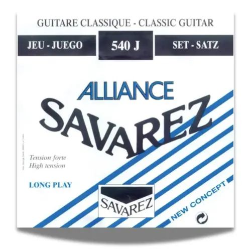 Encordoamento para Violão Nylon SAVAREZ 540J Tensão Alta