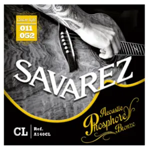 Encordoamento para Violão Aço SAVAREZ A140CL Tensão Leve