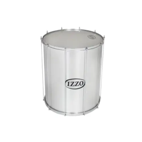 Surdo IZZO 22 Polegadas X 60cm em Alumínio com Pele Leitosa  P2 e 10 Afinadores