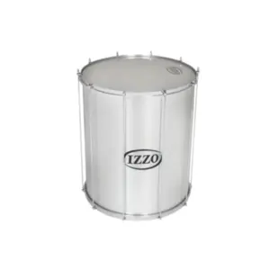 Surdo IZZO 22 Polegadas X 60cm em Alumínio com Pele Leitosa  P2 e 10 Afinadores