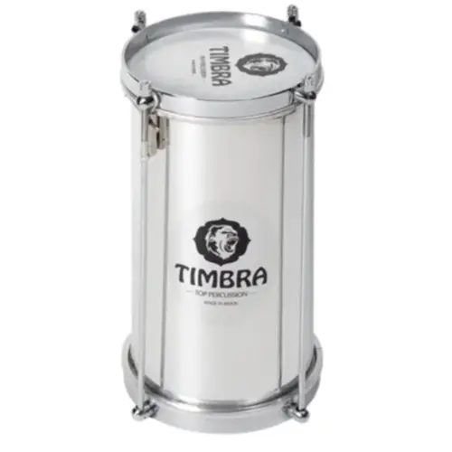 Bacurinha TIMBRA 06 polegadas X 30cm em Alumínio Polido com Aro Cromado e Pele Leitosa