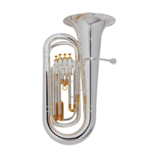 Tuba TOKAI Sib 4/4 4 Pistos Prata com Dourado - TB-200PG