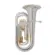 Tuba TOKAI Sib 4/4 4 Pistos Prata com Dourado - TB-200PG