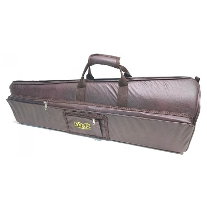 Capa Bag para Trombone de Vara em Couro Ecológico Marrom FAMA Capa