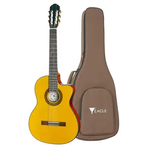 Violão Eagle Clássico Cutaway Flat Eletroacústico CH800F