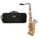 Saxofone Tenor Prateado com Chaves Douradas Tokai TST-200PG
