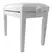 Banco para Piano BP80B Branco com Regulagem de Altura - SATY