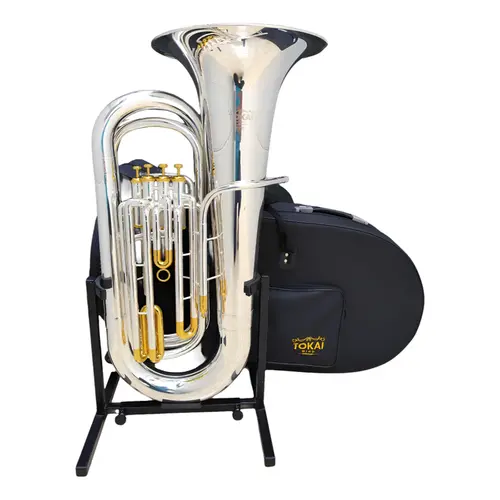 Tuba Tokai Sib 4/4 4 Pistos Prata com Dourado TB-200PG