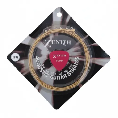 Encordoamento ZENITH Eletric Guitar Strings 010-046 0.7mm com Palheta