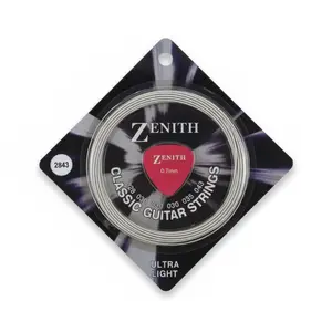 Encordoamento ZENITH Classic Guitar Strings 028-043 0.7mm com Palheta