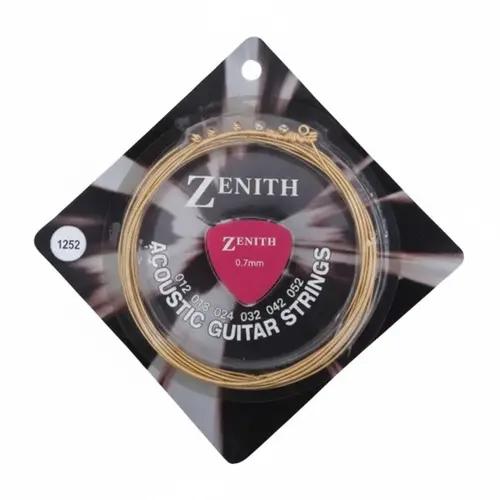 Encordoamento ZENITH Eletric Guitar Strings 011-052 0.7mm com Palheta