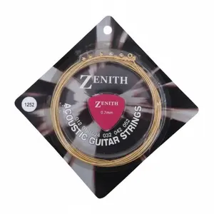 Encordoamento ZENITH Eletric Guitar Strings 011-052 0.7mm com Palheta
