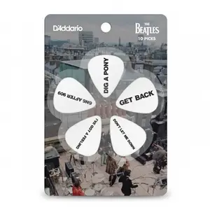 Palheta Para Instrumentos .70mm Média Get Back 10 unidades D’Addario The Beatles Collection - 1CWH4-10B8