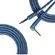 Cabo para Guitarra 0,20mm Conectores P10 x P10L NINJA L TX CABLE AZUL ESCURO 10FT/3.05M - SANTO ANGELO