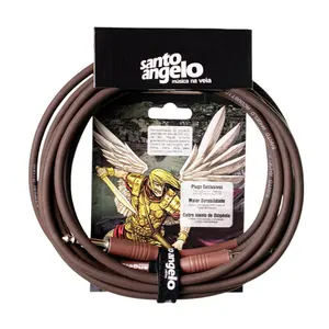 Cabo para Guitarra 0,30mm Conectores P10M x P10M ACOUSTIC 20FT/6.10M - SANTO ANGELO