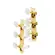 Tarraxa Pino Fino Dourada Celulóide Branco/Headstock Furo Lateral