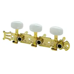 Tarraxa Pino Fino Cromada Celulóide Branco/Headstock Furo Lateral Mod Class