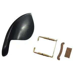 Queixeira para Violino Ebano Wood com Sistema De Fixação Dourado - Zellmer