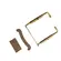 Queixeira para Violino Ebano Wood com Sistema De Fixação Dourado - Zellmer