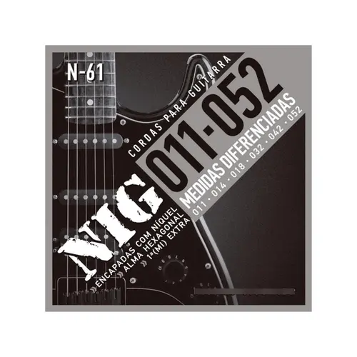 Encordoamento Guitarra 010/052 Tradicional N61