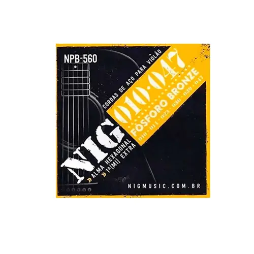 Encordoamento Violão Aço Fósforo Bronze 010 NPB560