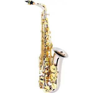 Saxofone Alto Eagle Niquelado com Chaves Laqueadas SA500NL