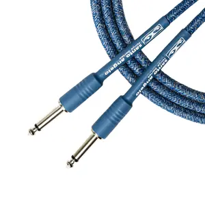 Cabo para Guitarra 0,20mm Conectores P10 x P10 NINJA TX AZUL ESC