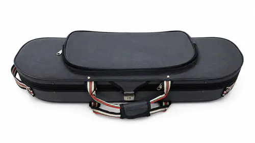 Estojo Violino 4/4 Meia Lua Gucci Deluxe e Porta Livro