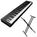 Yamaha P45 Piano Digital Portátil com Suporte Duplo Saty