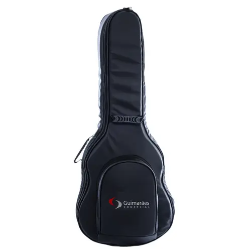 Semi Case para Violão Folk Preto *COM LOGO* - Music New