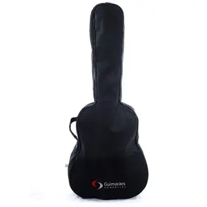 Capa Preta para Violão Folk Simples Golden *COM LOGO* - Music New