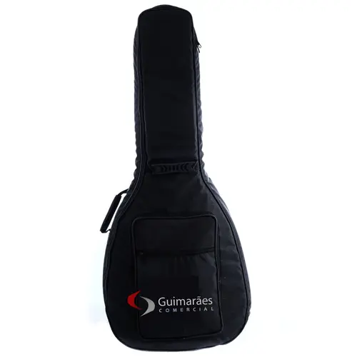Capa Violão Folk Siena MD Preto *COM LOGO* - Music New