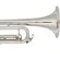 Trompete Eagle Niquelado Bb com Estojo TR504 N