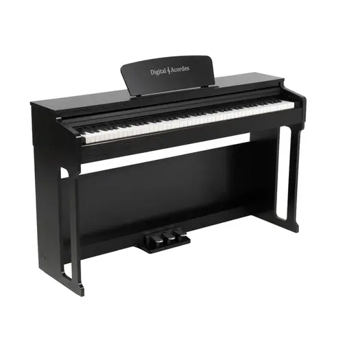 Piano Digital Acordes P2006 Preto - 88 Teclas Pesadas com Ação de Martelo Graduada