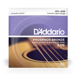 Encordoamento Para Violão Aço 11-52 D'Addario Phosphor Bronze EJ26